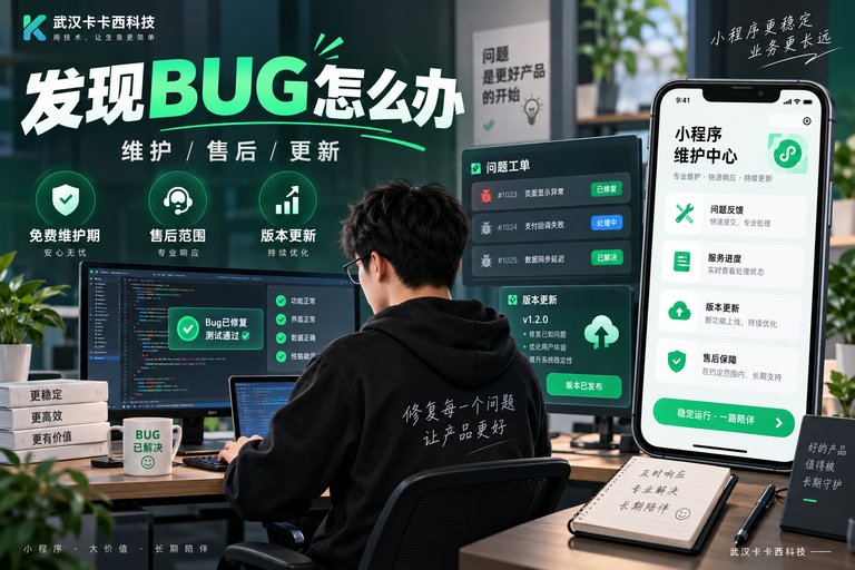 小程序开发完成后发现BUG怎么办？免费维护期、售后范围和版本更新怎么约定？