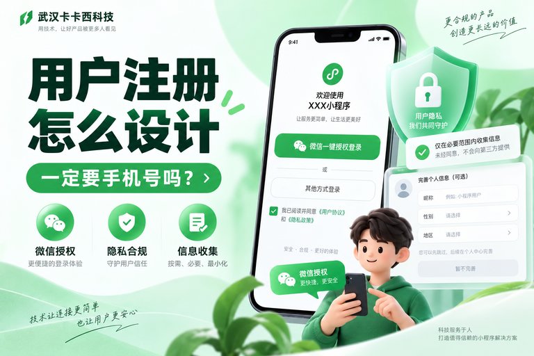 小程序用户注册一定要手机号吗?微信授权、隐私合规和用户信息收